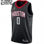Maillot NBA Houston Rockets Jalen Green 0 Jordan 2022-23 Statement Edition Noir Swingman - Enfant
